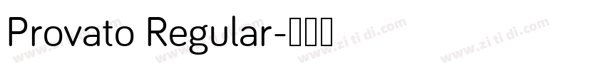 Provato Regular字体转换